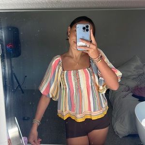 Colorful striped top - Size Xs or S